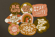 70s Retro Hippie Graphics, an Illustration by Summit Avenue (Thumbnail 5 of 8)