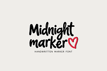 Midnight Marker | Handwritten Font