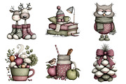 Cozy Winter Clipart Bundle, an Illustration by Daily.Designs (Thumbnail 4 of 5)