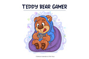 Set of Cartoon Teddy Bears 03., an Animal Illustration by KENO Mascots (Thumbnail 3 of 13)