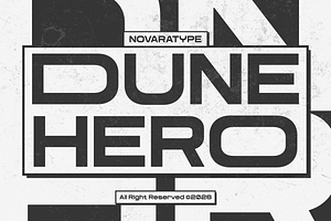 NV Dune Hero – Expanded Font Family