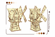 Abandoned Windmill - Laser Cut, an Object Graphic by VectorPainter (Thumbnail 10 of 15)
