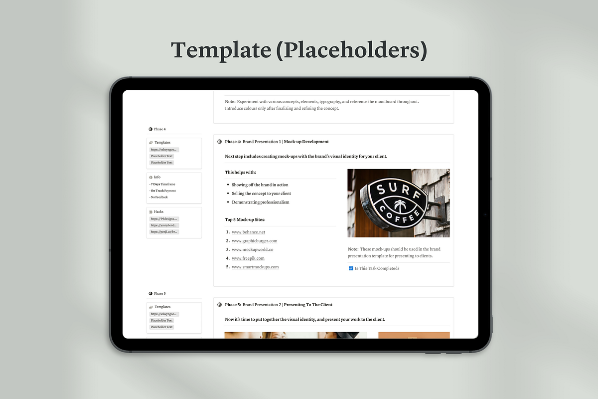Notion Project Framework Hub, a Templates & Theme by Swyn.Studio (Photo 7 of 10)