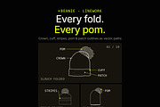 Hat Template - Beanies, a Hat Mockup by Template Haven (Thumbnail 2 of 16)