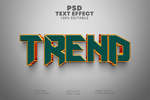 3d Trend Text Style Effect