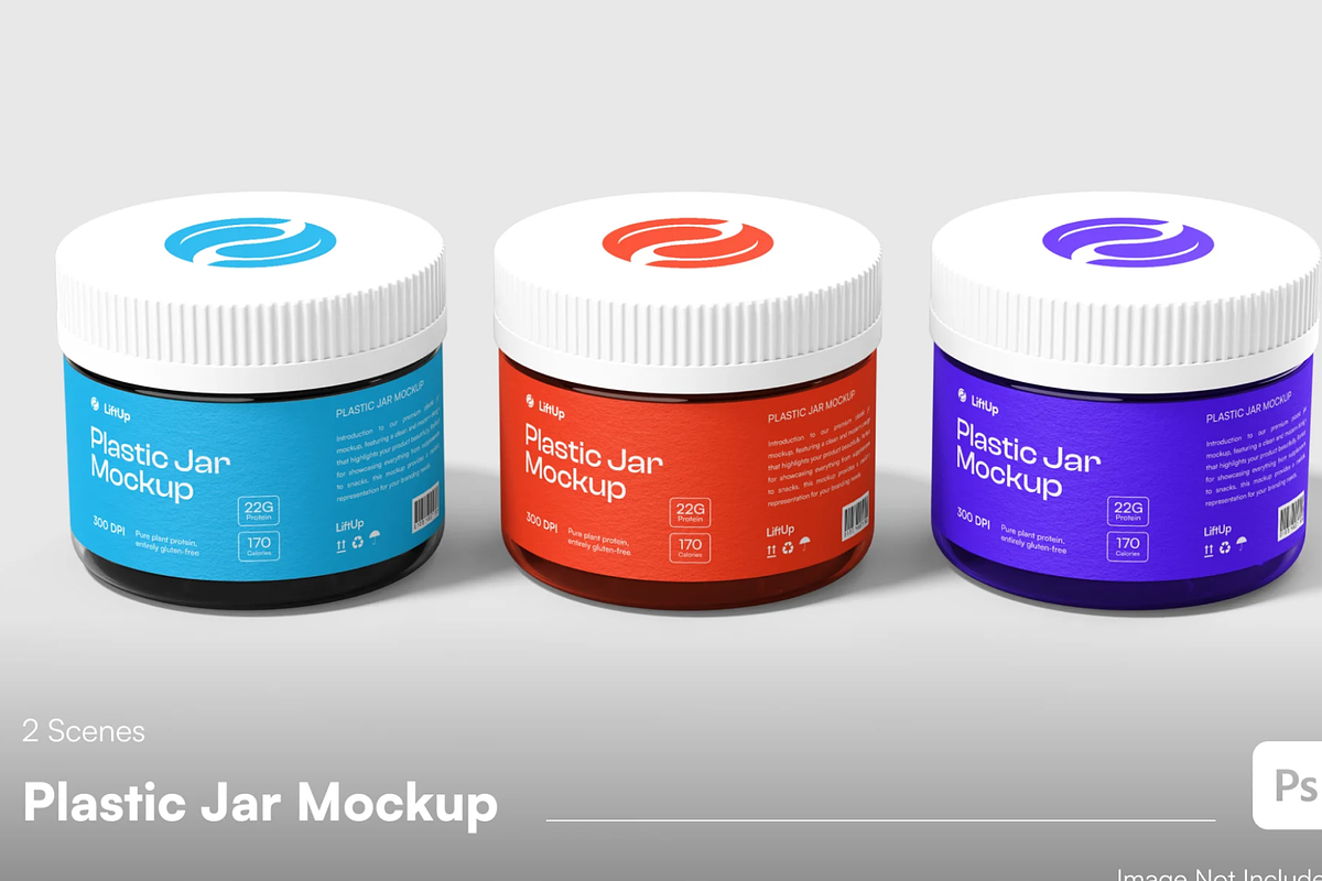 Glass Jar Packaging Mockup, a Packaging Mockup by graphicsauce (Photo 1 of 4)