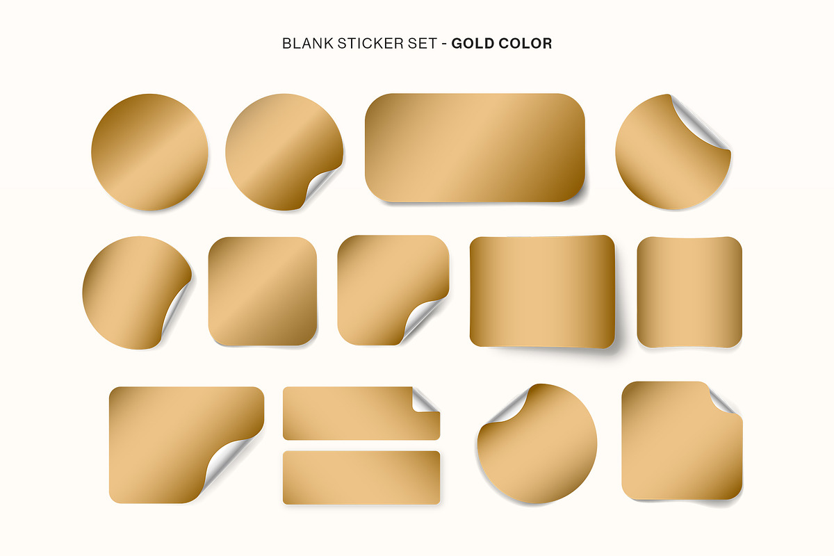 Blank Sticker Mockup Set, a Mockup by DesignerCandies (Photo 5 of 11)