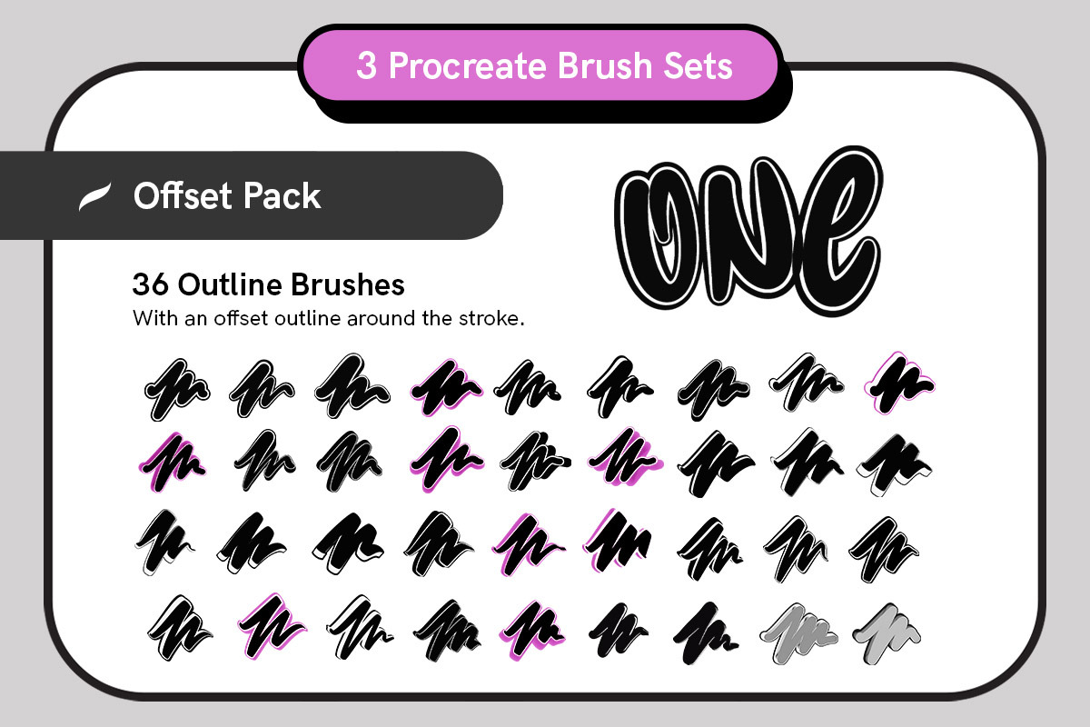 Outline Pack - Outline Brushes, a Brush Add-On by Snooze one (Photo 5 of 13)