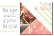 Darlin One // Sweet Font Trio, a Sans Serif Font by by Masselyn (Thumbnail 4 of 7)