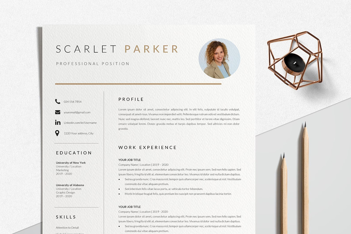 Resume Template Creative, a Resume Template by LucaTheme (Photo 1 of 10)