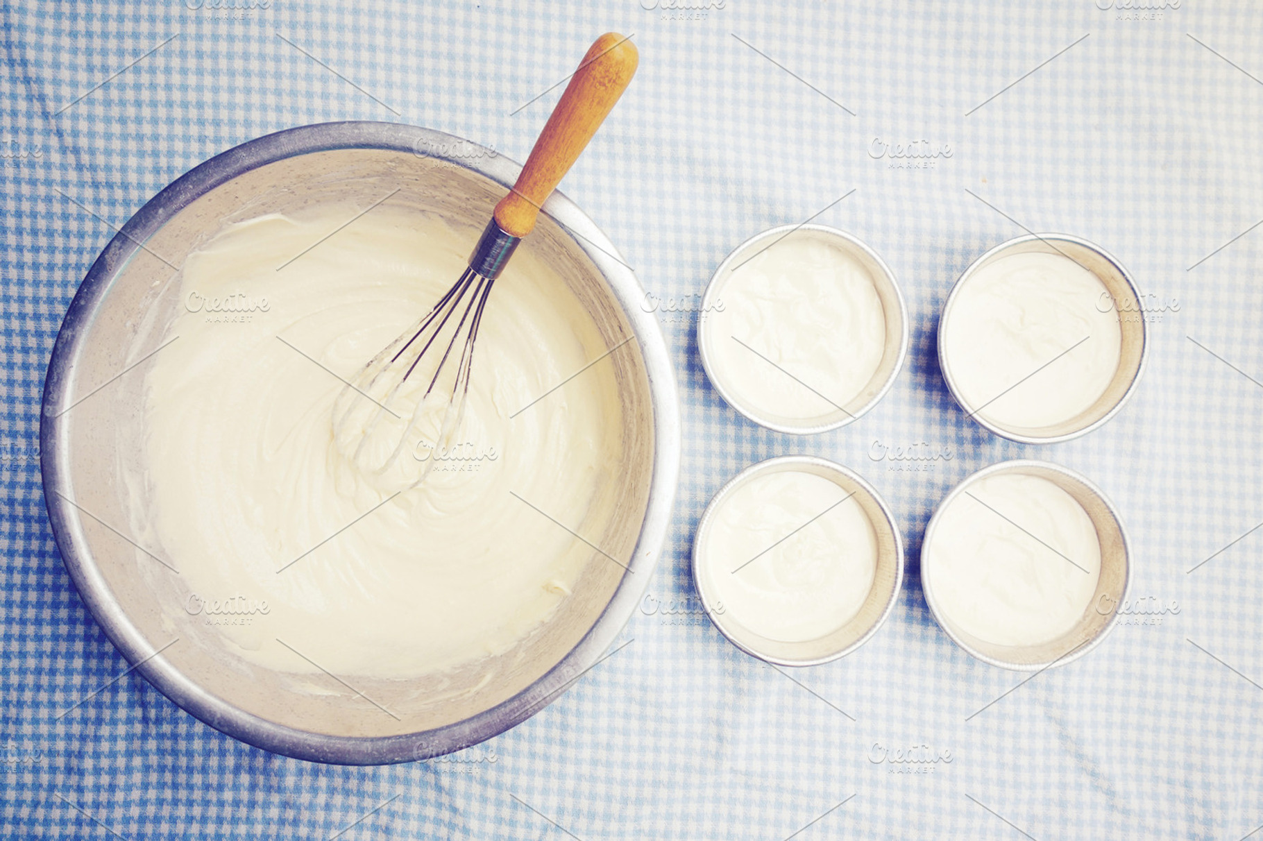 Making Butter Cake Vintage Filter