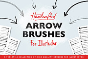 Handmade Arrow Illustrator Brushes, a Brush Add-On by Abbie May (Thumbnail 1 of 5)