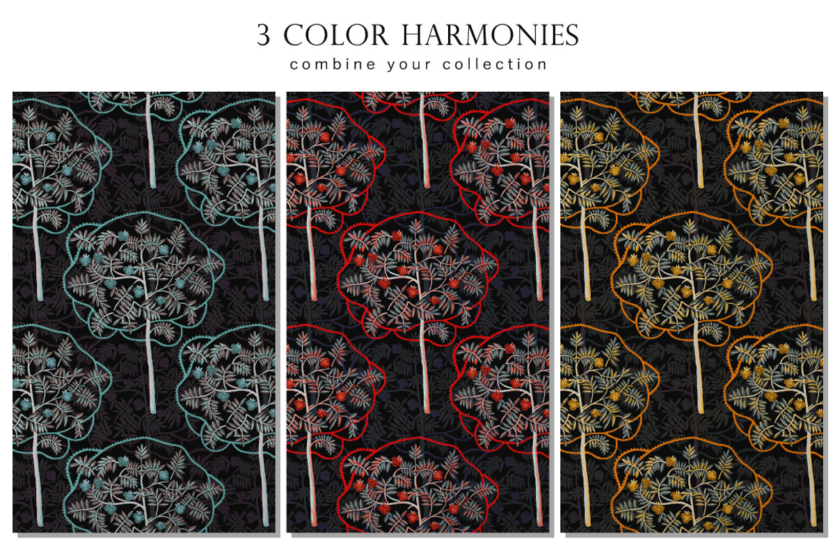 Retro tree - Set 1, a Pattern Graphic by Yummy (Photo 3 of 8)