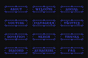 Victorian | 18 Twitch Panels, a Social Media Template by SageDsgn (Thumbnail 5 of 6)