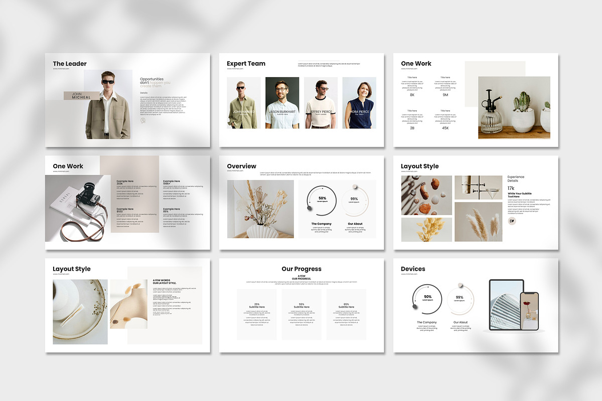 Minimal PowerPoint Template, a Presentation Template by Creative-Work (Photo 4 of 5)