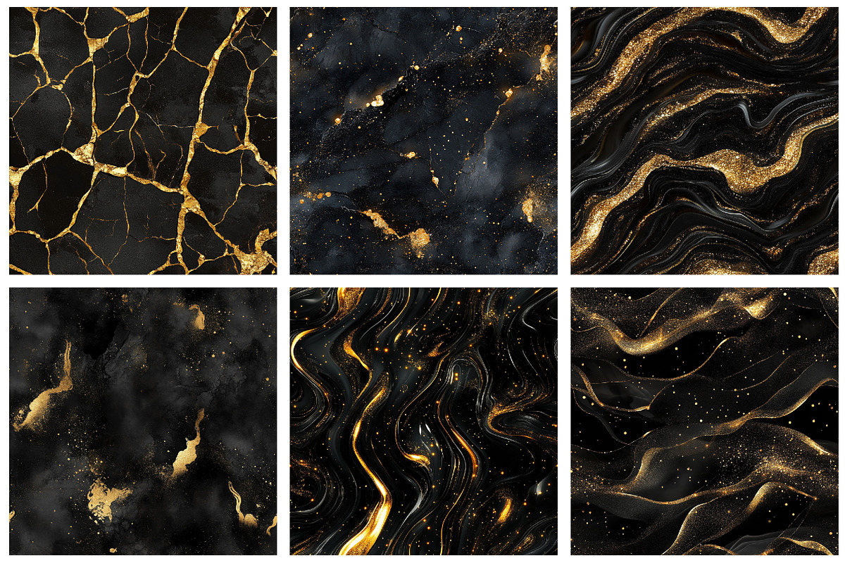 Teal and Gold Glitter Ink Textures, a Texture Graphic by designcity5 (Photo 2 of 5)