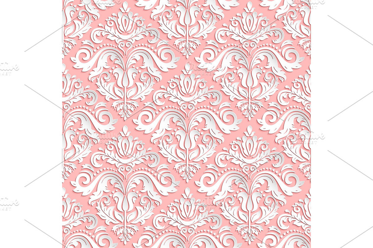 Seamless Vector Oriental Pattern, a Decorative Illustration by FineArtStudio (Photo 1 of 3)