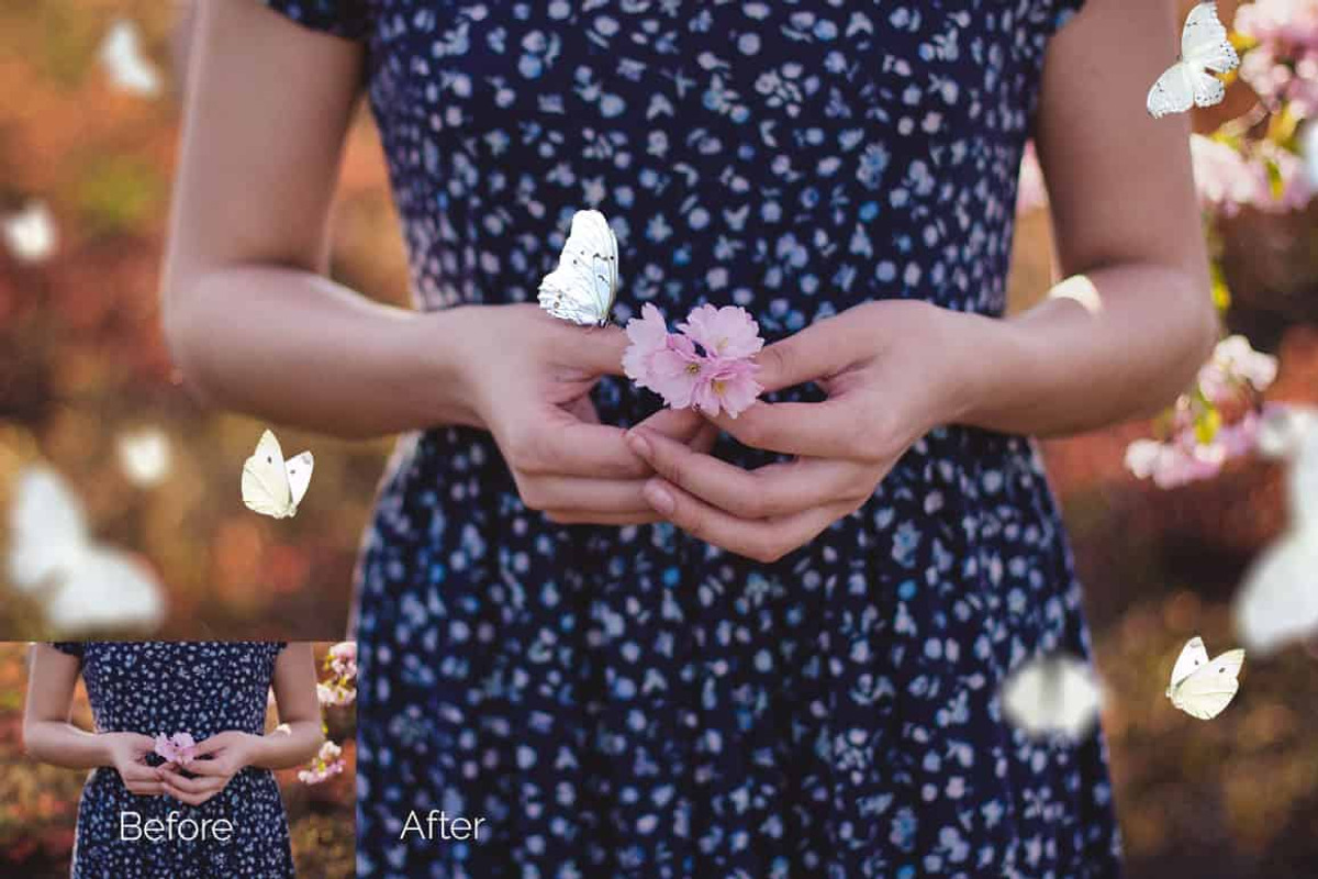 52+ Butterflies Photo Overlays, an Action Add-On by PhotoEffects.Store (Photo 2 of 8)