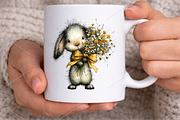 Watercolor Animals With Flowers, a Seasonal Illustration by Canvas Craft (Thumbnail 6 of 6)