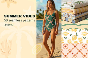 Summer Vibes Seamless backgrounds