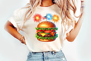 4th of July Foods Party Clipart, an Illustration by Watercolor design (Thumbnail 4 of 5)