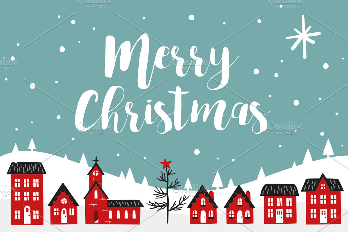 Scandinavian Christmas illustrations, an Illustration by Little Bean (Photo 3 of 6)