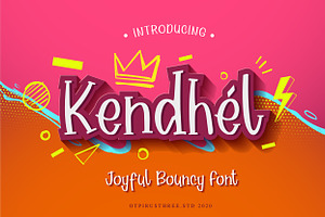 Kendhel Joyful and Bouncy Font