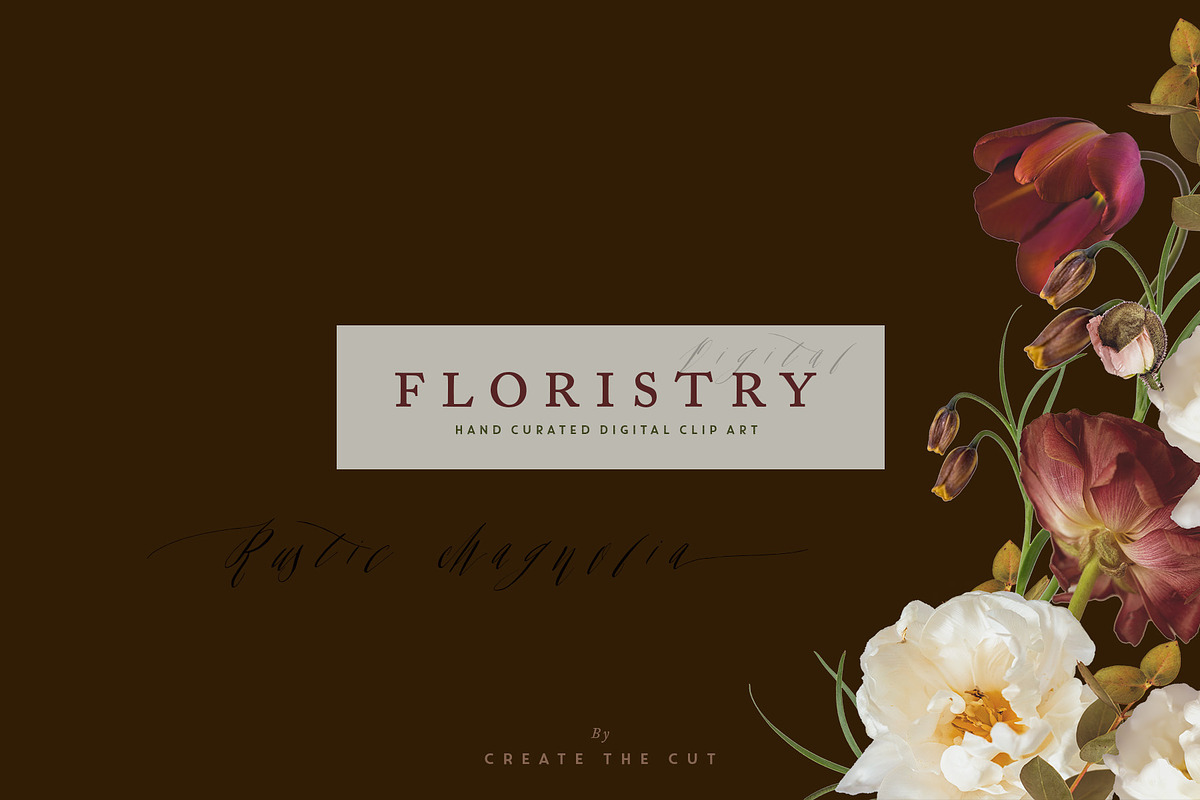 Digital Floristry - Rustic Magnolia, an Illustration by Create The Cut (Photo 6 of 6)