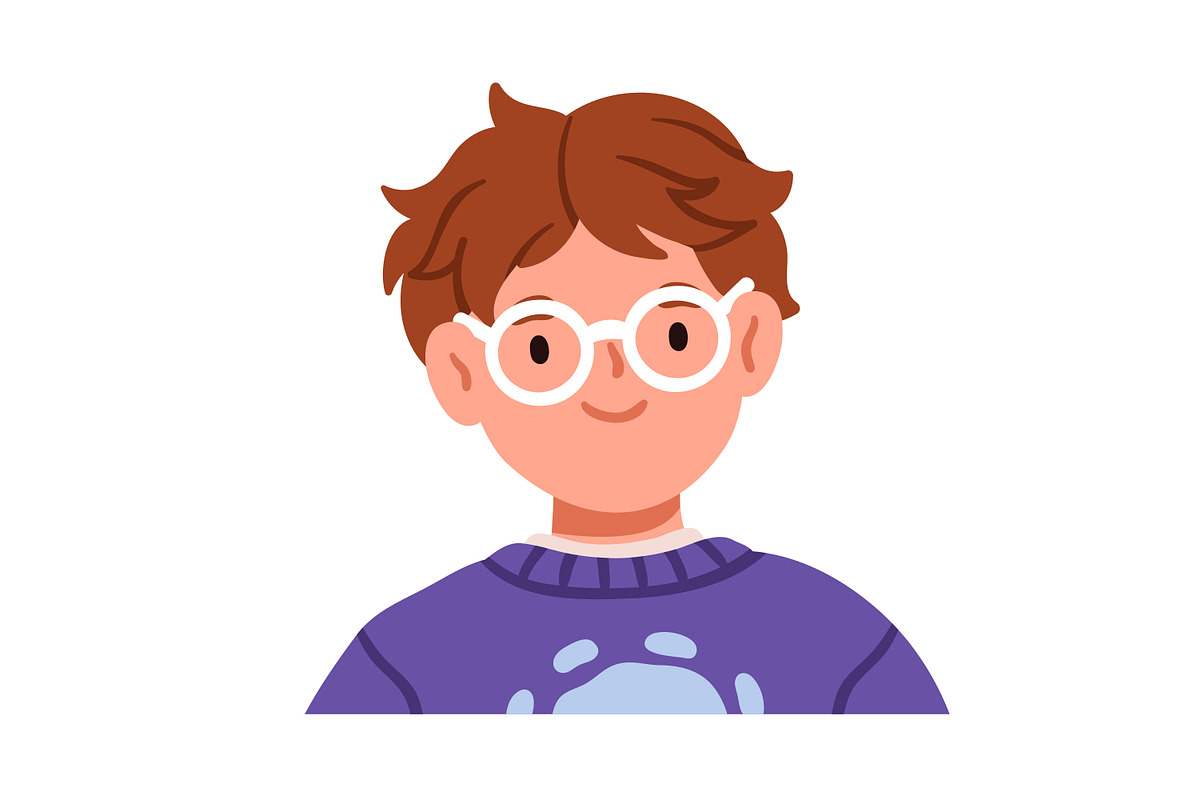 Happy kids. Cute boys and girls set, a Person Illustration by Good Studio (Photo 8 of 10)