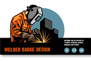 9 LOGO AND BADGE WELDER, a Work Illustration by grindstudio (Thumbnail 1 of 4)