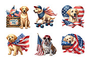 4th of July Dog PNG Bundle, an Illustration by Daily.Designs (Thumbnail 5 of 5)