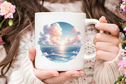 Summer Coastal Serenity Clipart, an Illustration by RobertsArt (Thumbnail 7 of 7)