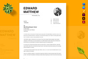 Job Application Resume, a Resume Template by Nur Designer (Thumbnail 2 of 4)