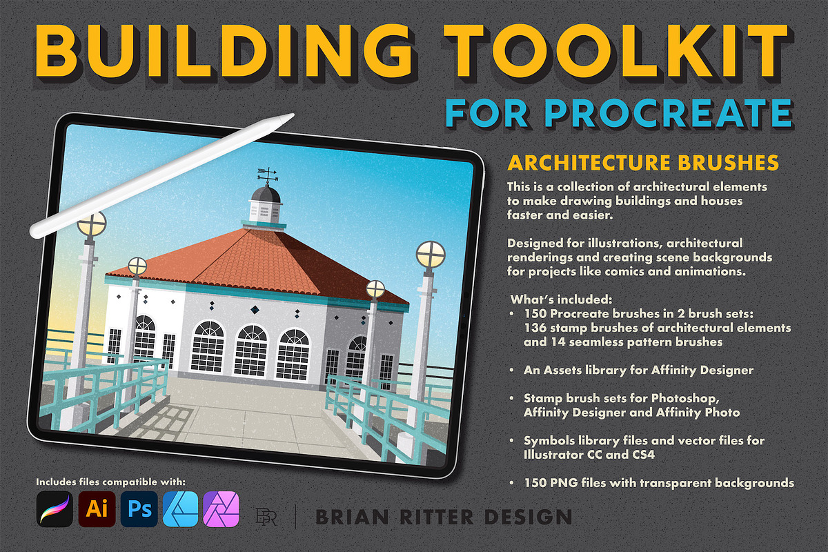Building Toolkit, a Brush Add-On by Brian Ritter Design (Photo 1 of 10)
