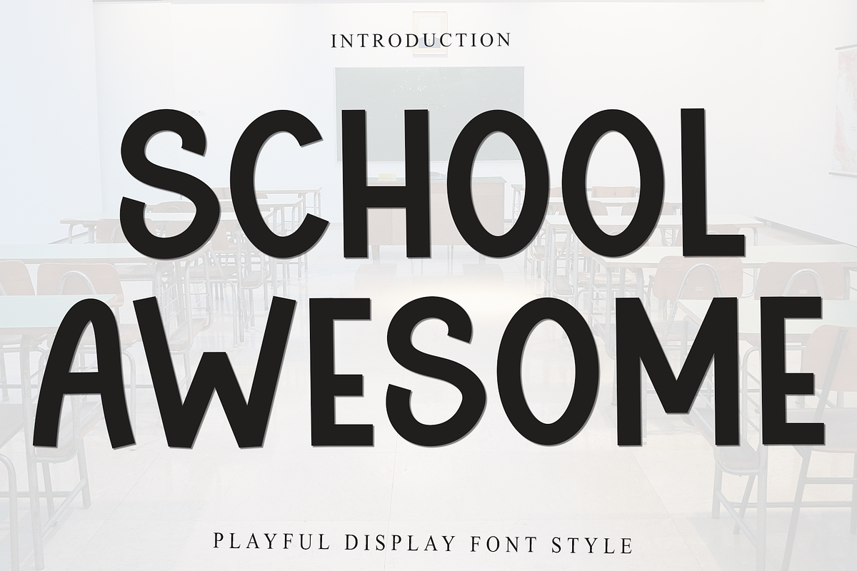School Awesome, a Handwritten Font by FreshTypeINK (Photo 1 of 8)