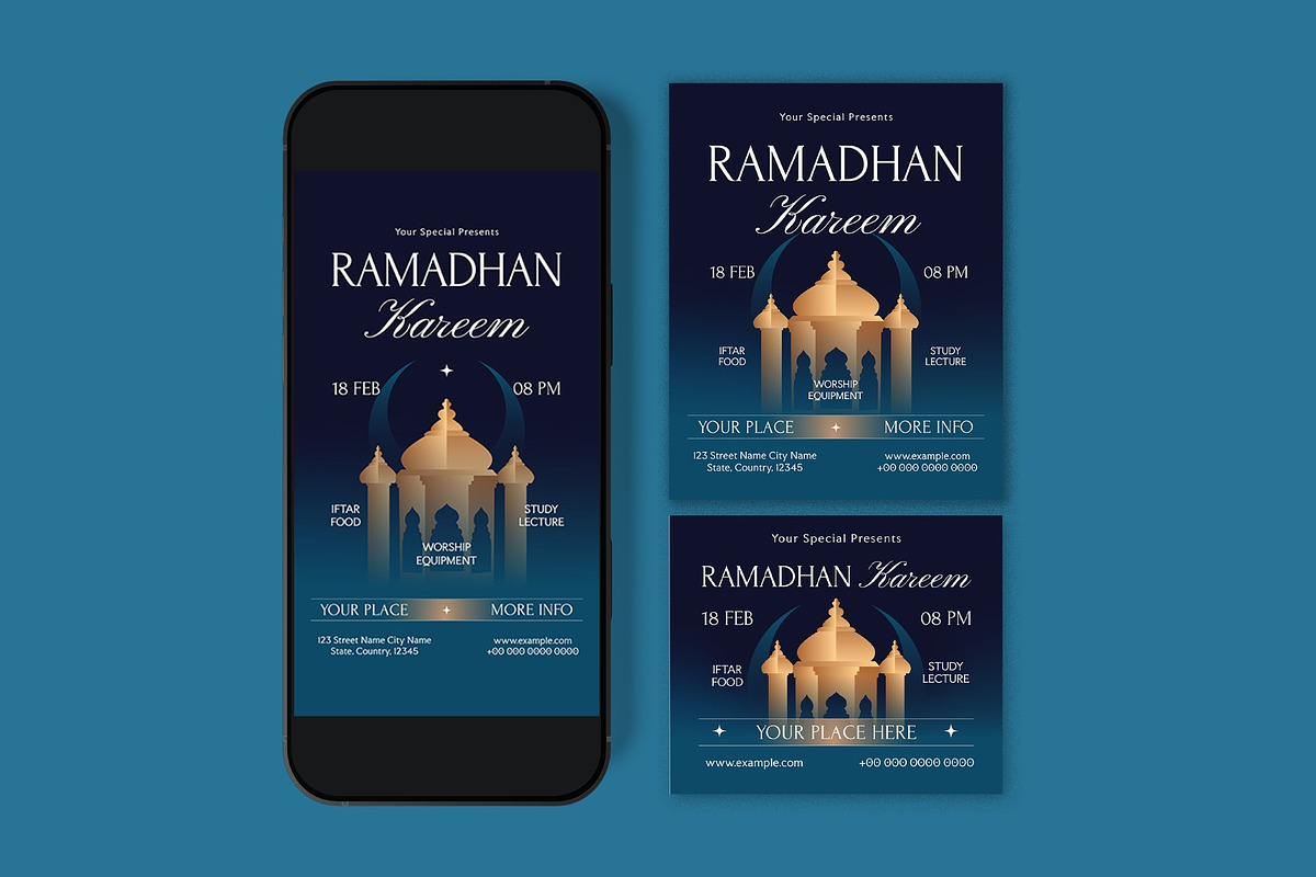 Ramadan Kareem Flyer, a Flyer Template by graphicook (Photo 3 of 3)