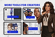 100 GL Couple Poses Procreate Stamps, a Brush Add-On by Selentaori Studio (Thumbnail 11 of 11)