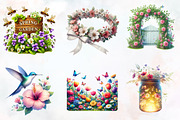 Spring Flower Garden Sublimation, an Illustration by RobertsArt (Thumbnail 6 of 7)