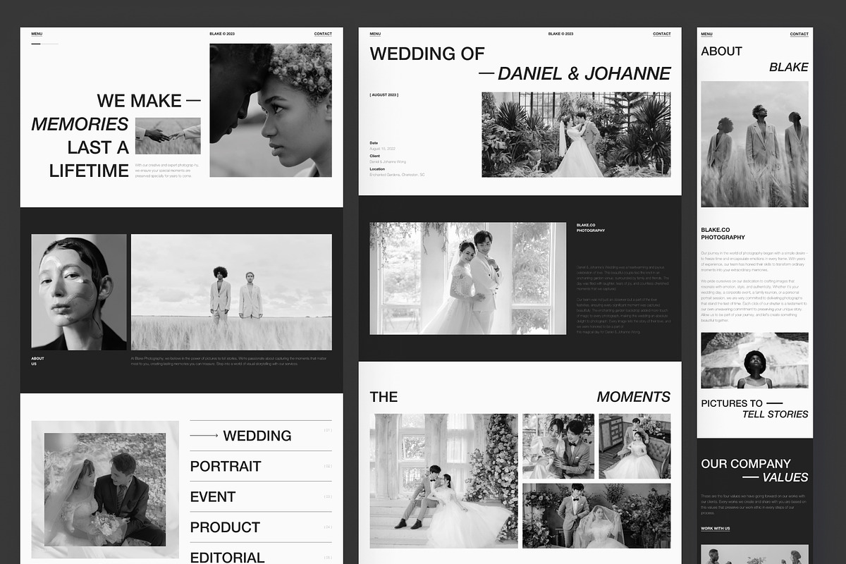 Blake - Photography Website Framer, a Websites & App Template by peterdraw (Photo 2 of 5)