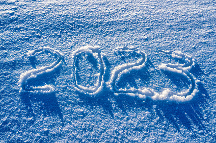 2023 written in the snow., a Holiday Photo by Eugene_Photo