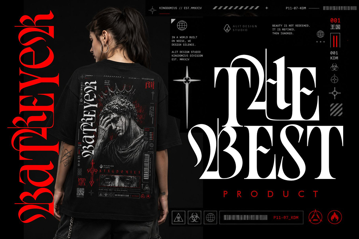 Royal Hatred Typeface, a Blackletter Font by alit design (Photo 8 of 20)