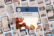 NON PROFIT SOCIAL MEDIA POSTS, a Social Media Template by Daring Digies (Thumbnail 1 of 9)