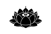 Lotus Flower Silhouette Vector Bundl, an Illustration by Creativeshirt (Thumbnail 37 of 51)