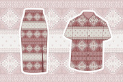 Red Geometric Ethnic pattern, a Pattern Graphic by ThaiByGaew (Thumbnail 4 of 5)