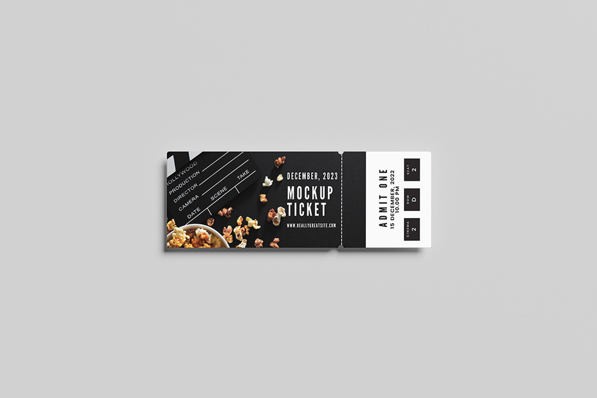Ticket Mockup, a Product Mockup by Squashy Creative Studio (Photo 5 of 5)