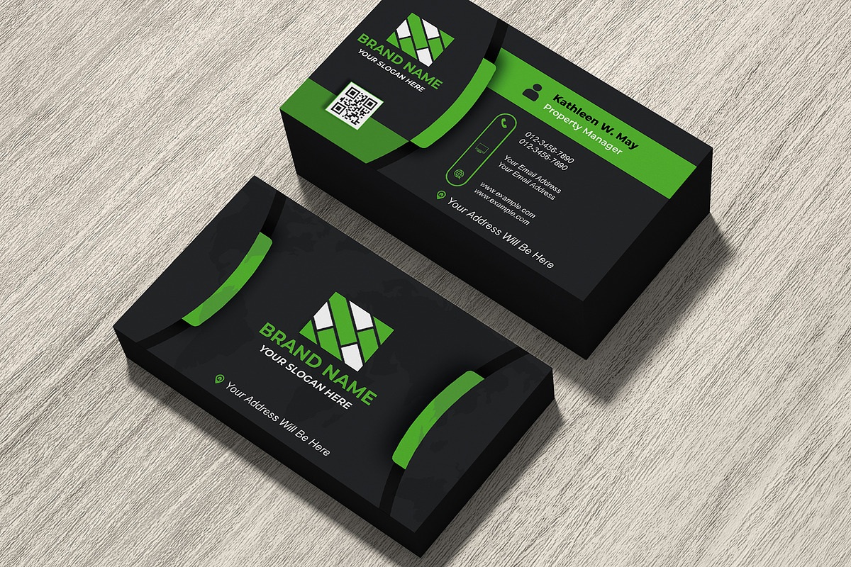 Dark Realtor Card Template preview 7