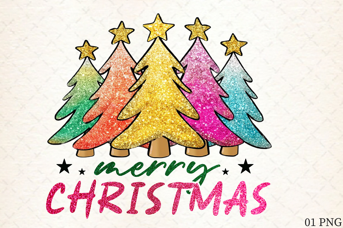 Merry Christmas PNG Sublimation, an Illustration by Libby Wishes (Photo 1 of 6)
