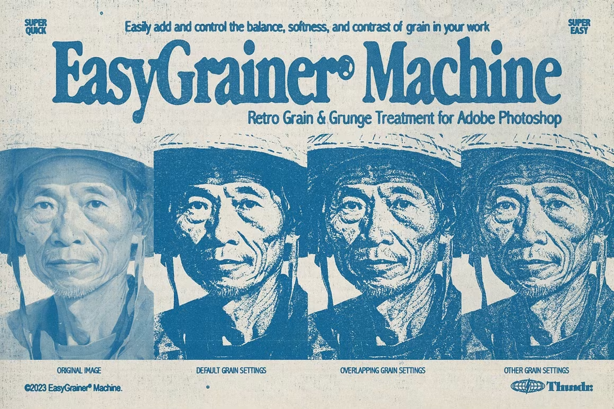 EasyGrainer Machine | Grain for PS, a Layer Style Add-On by Thundr Co. (Photo 3 of 17)