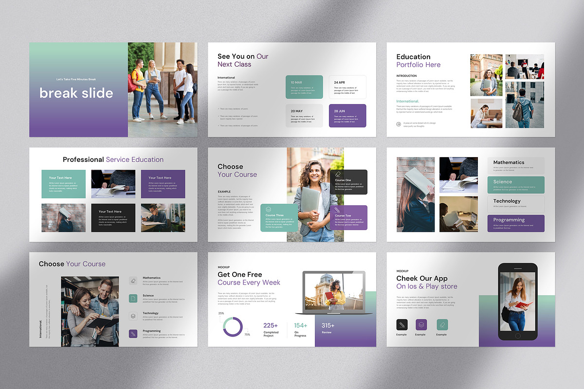 Education Presentation Template preview 6