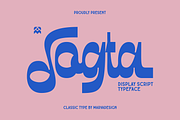 Sogta - Display Script Typeface, a Script Font by Marvadesign (Thumbnail 1 of 11)